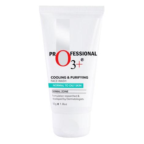 o3+ cooling & purifying face wash normal to oily skin dermal zone(50gm)