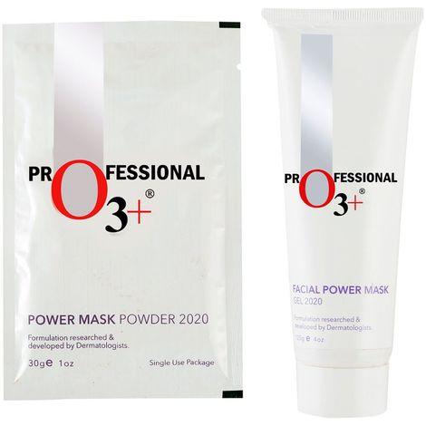 o3+ facial power mask gel & power mask 2020 powder (120 + 30g)