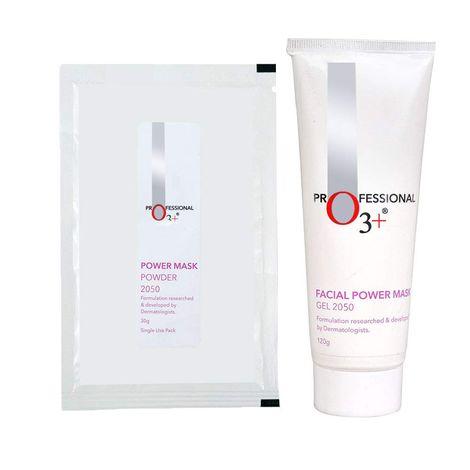 o3+ facial power mask gel & power mask 2050 powder (120 + 30g)