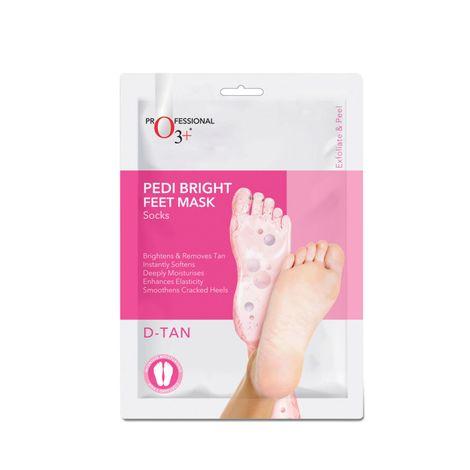 o3+ pedi bright foot socks cream mask