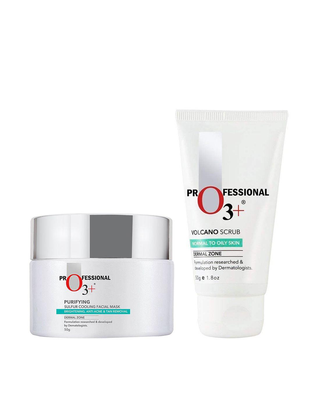 o3+ unisex set of face mask & scrub