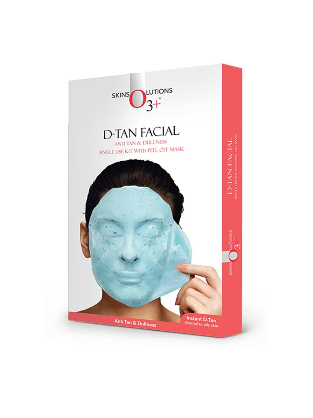 o3 d-tan anti-tan & dullness peel off mask facial kit 45 g