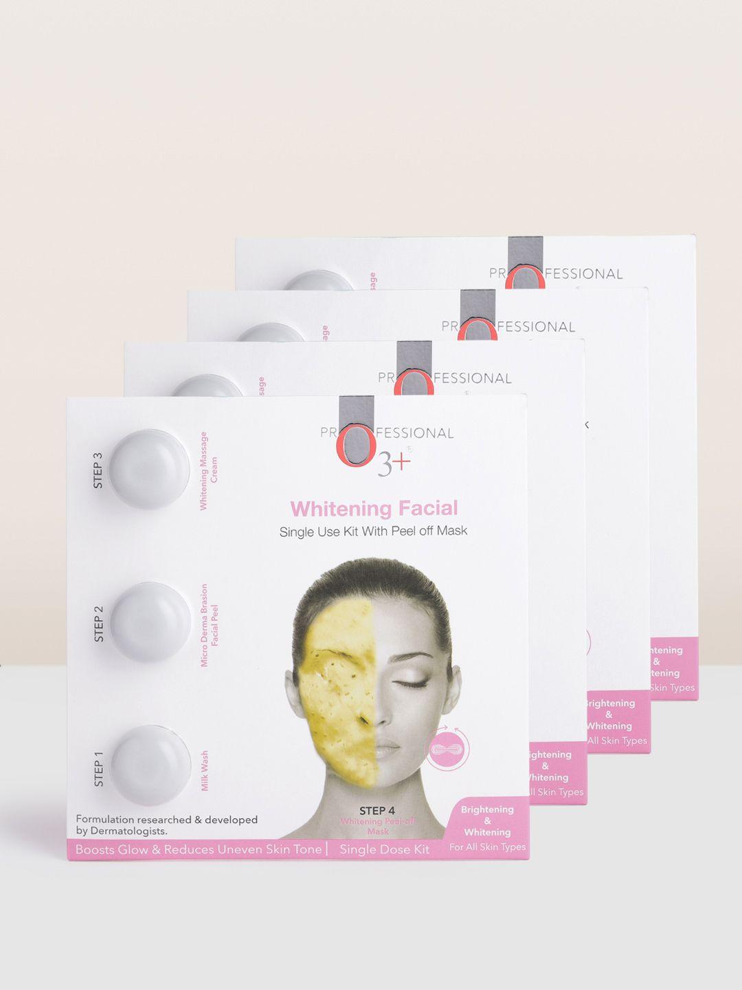 o3 set of 4 whitening single dose facial kit for all skin types