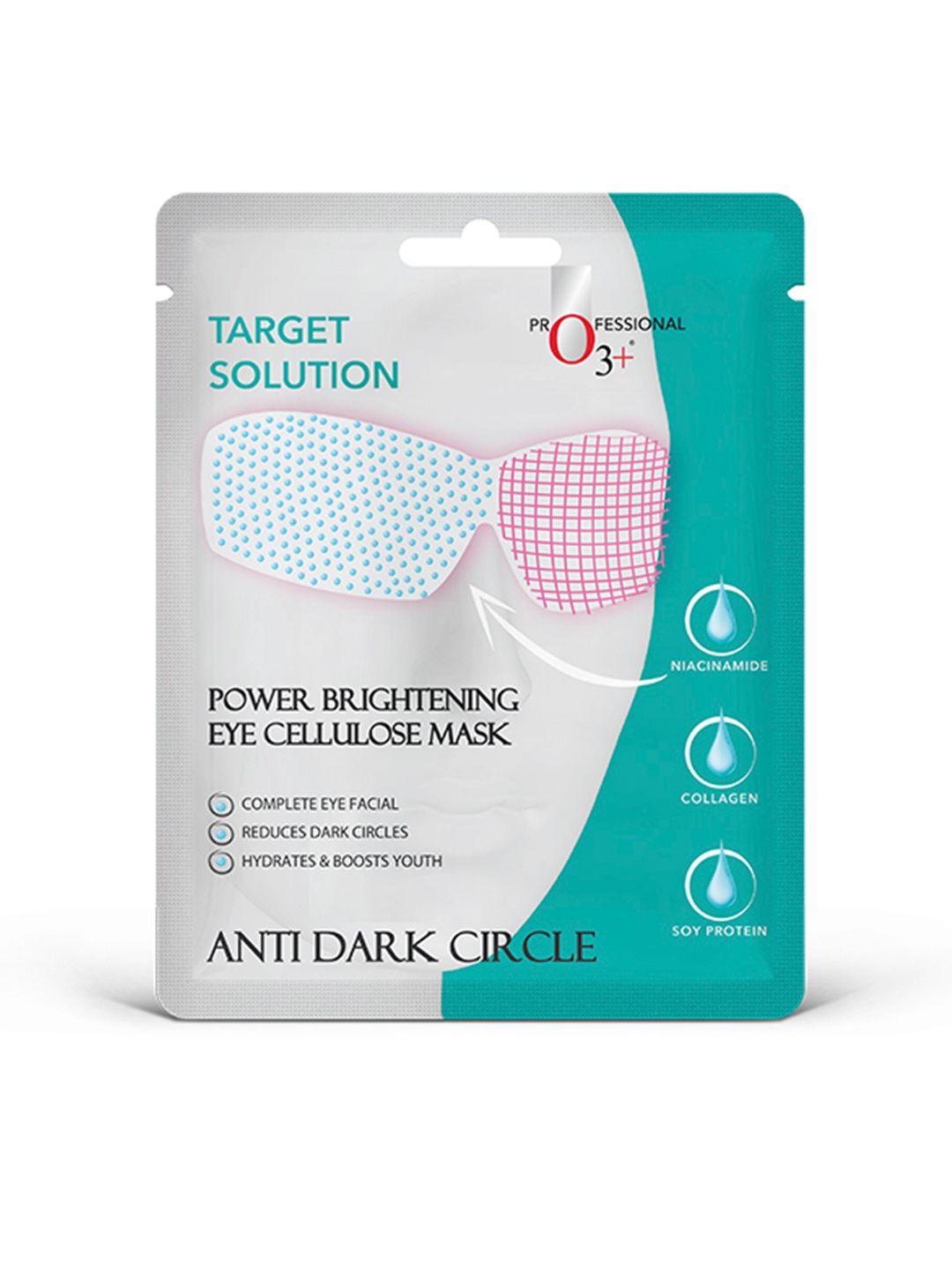 o3 target solution power brightening eye cellulose mask - anti-dark circle