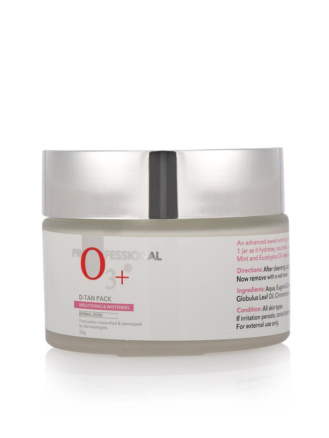 o3 unisex d-tan pack for instant skin brightening and lightening 50 g