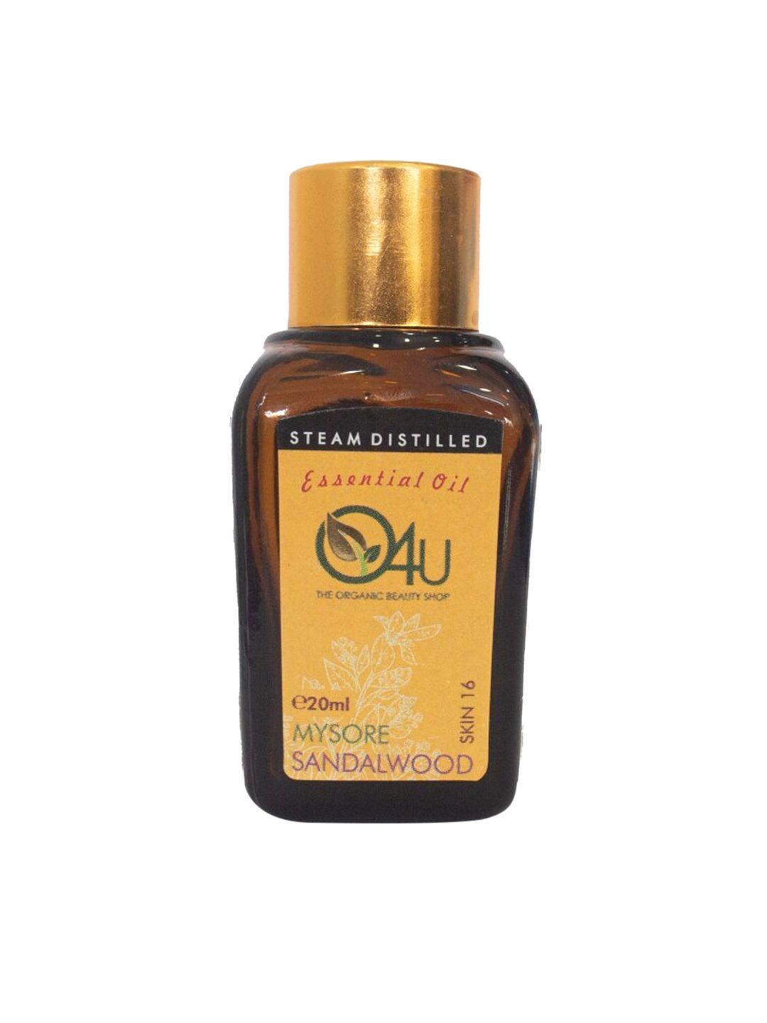 o4u pure mysore sandalwood essential oil for dark circles & fine lines - 20ml