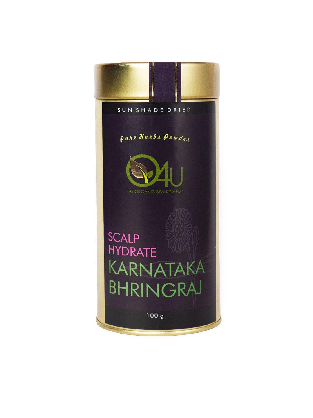 o4u sun shade dried karnataka bhringraj powder for scalp hydration - 100 g