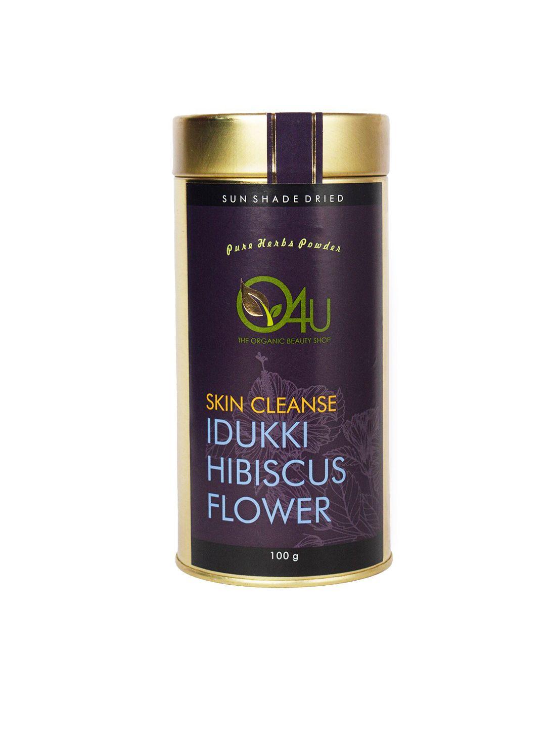 o4u sun shade dried skin cleanse idukki hibiscus rosa-sinensis flower powder - 100 g