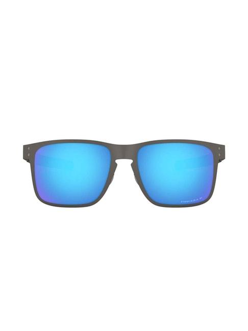 oakley 0oo4123 light blue prizm holbrook metal square sunglasses - 55 mm