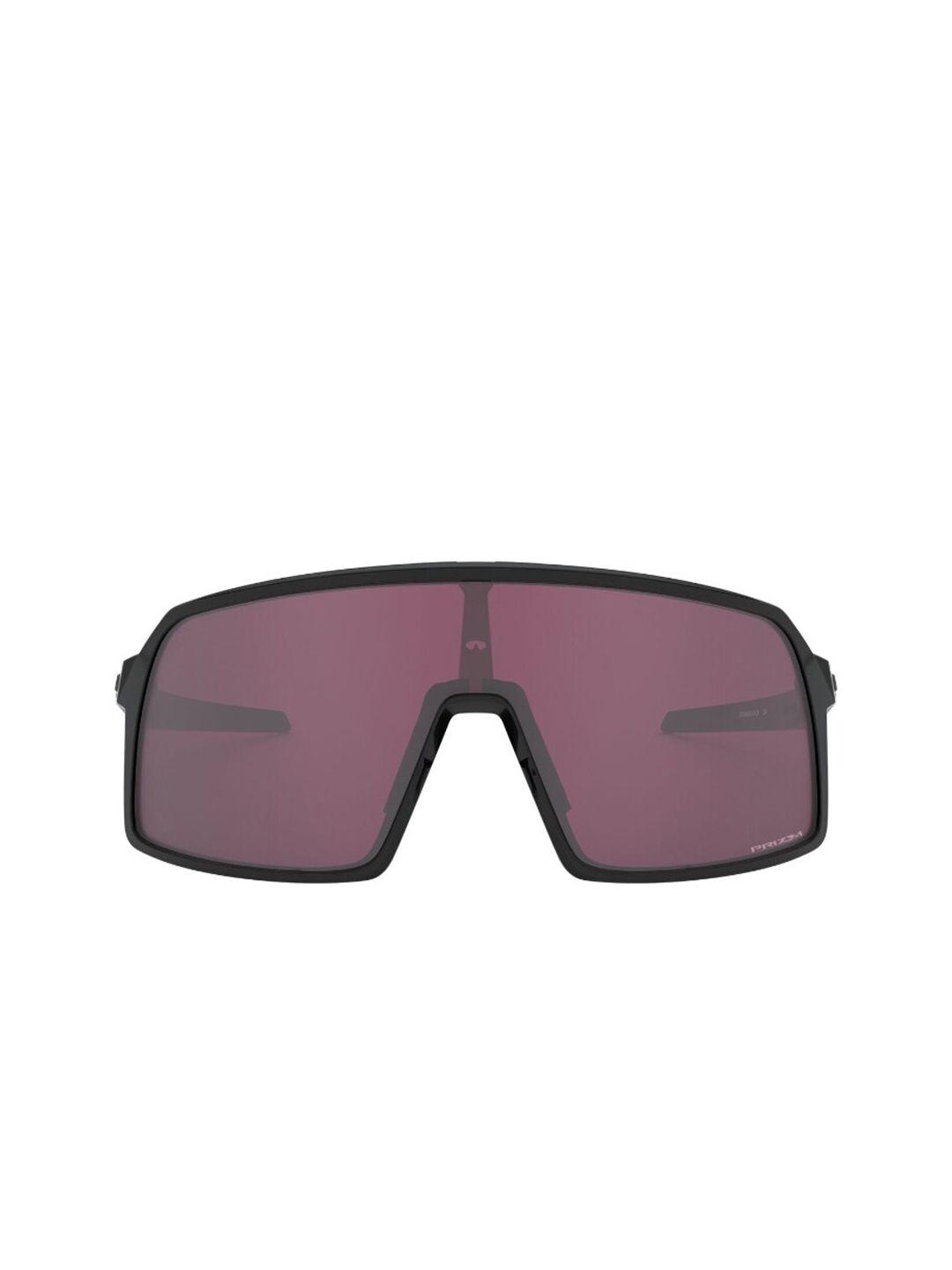oakley men lens & shield sunglasses with uv protected lens