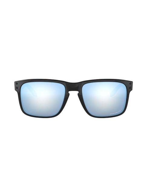 oakley 0oo9102 light blue prizm holbrook square sunglasses - 57 mm