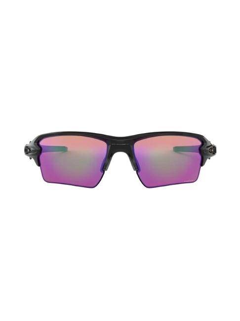 oakley 0oo9188 polar purple prizm flak 2.0 xl wraparound sunglasses - 59 mm