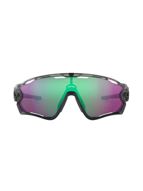 oakley 0oo9290 green prizm jawbreaker wraparound sunglasses - 31 mm