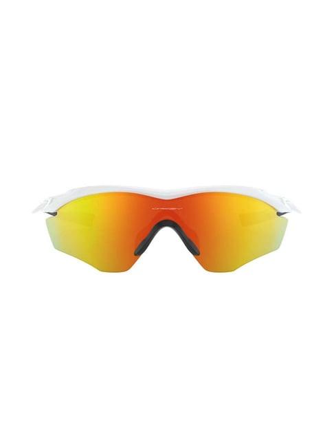 oakley 0oo9343 orange prizm m2 frame xl wraparound sunglasses - 55 mm