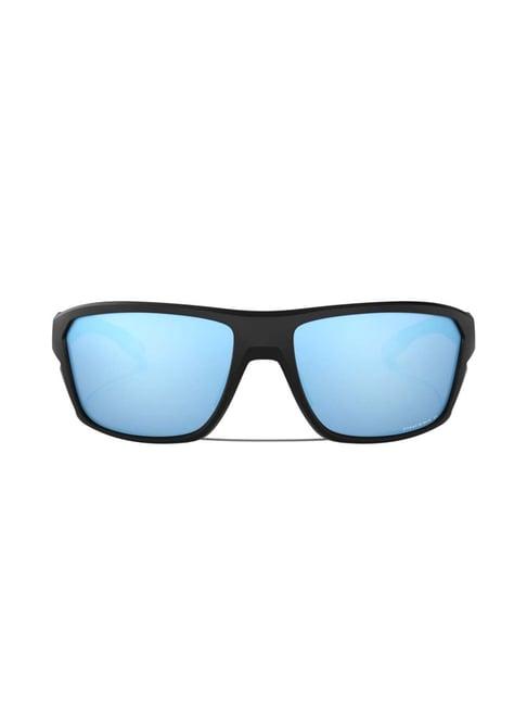 oakley 0oo9416 light blue prizm split shot rectangular sunglasses - 64 mm