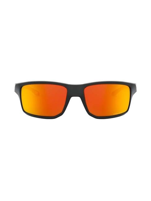 oakley 0oo9449 orange prizm gibston rectangular sunglasses - 61 mm