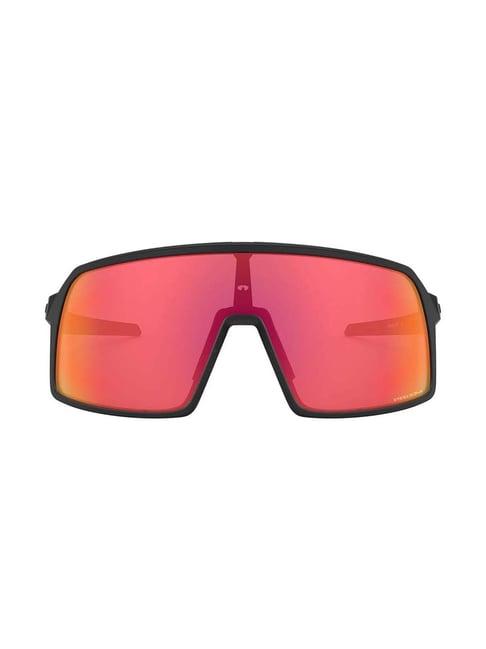 oakley 0oo946294620328 red prizm sutro s shield sunglasses - 28 mm