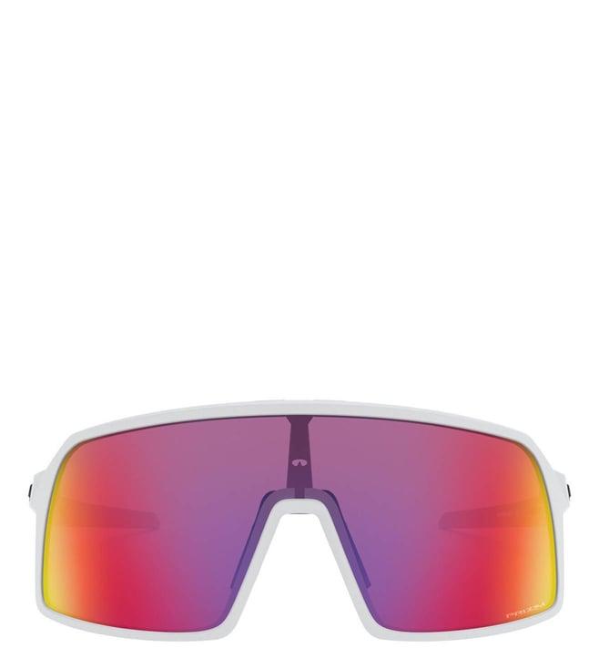 oakley 0oo946294620528 red sport performance uv protection shield sunglasses for men