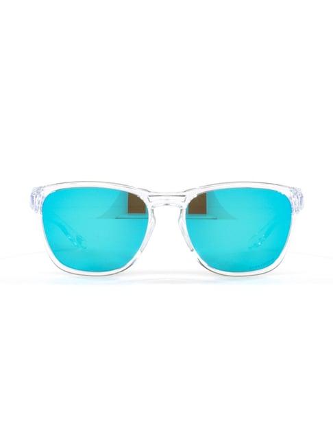 oakley 0oo9479 blue manorburn square sunglasses - 56 mm