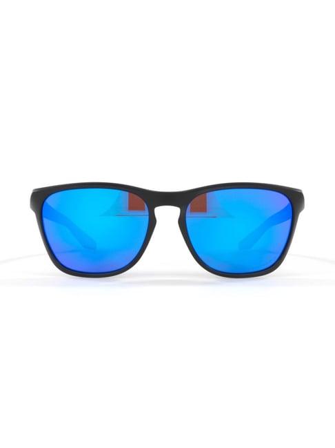 oakley 0oo9479 light blue manorburn square sunglasses - 56 mm