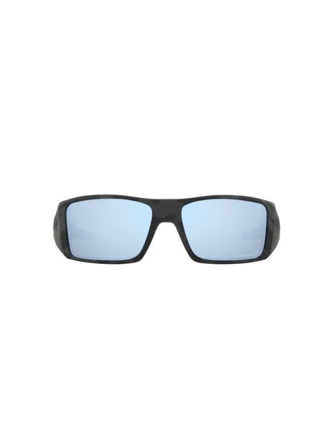 oakley blue rectangular polarized sunglasses for men