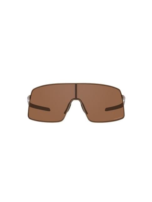 oakley brown rectangular uv protection sunglasses for men