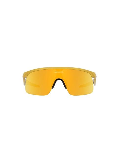 oakley gold rectangular uv protection sunglasses for men