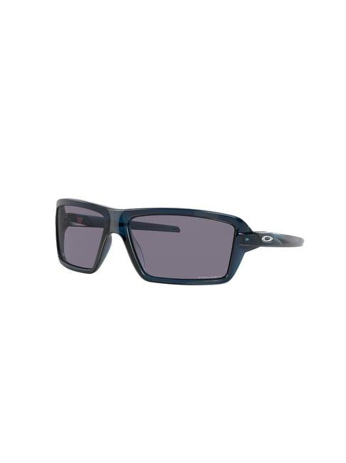 oakley grey rectangular sunglasses for men