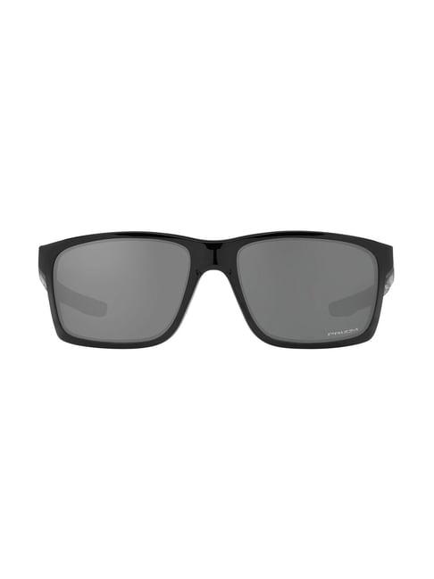 oakley grey rectangular uv protection sunglasses for men