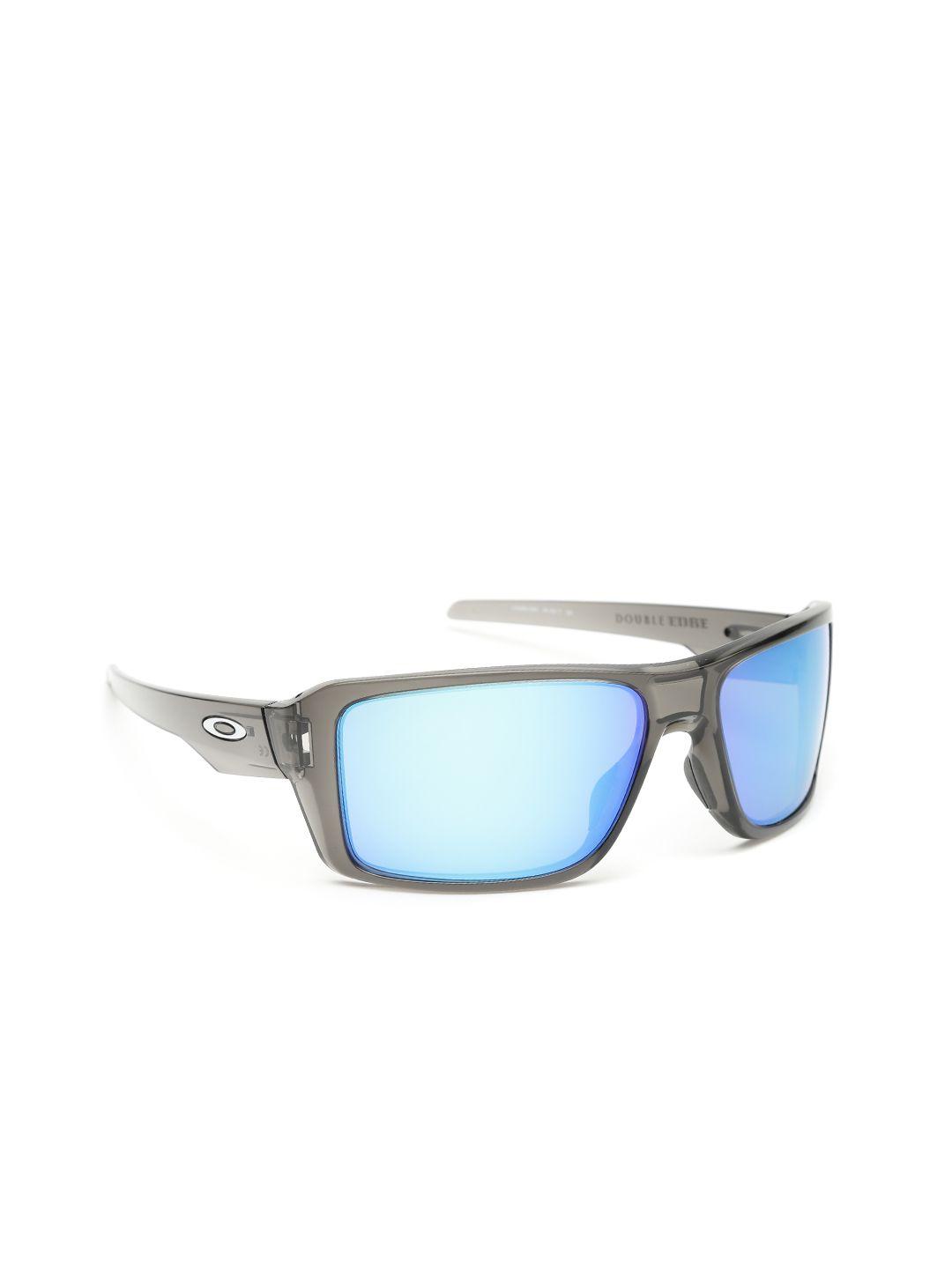 oakley men mirrored rectangle sunglasses 0oo938093800666-93800666