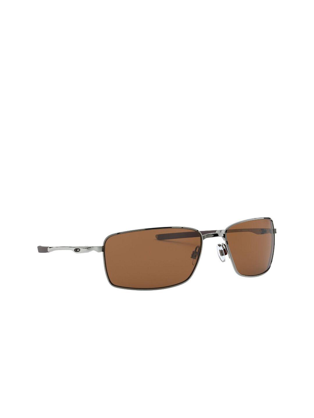 oakley men rectangle sunglasses with polarised lens 888392411679