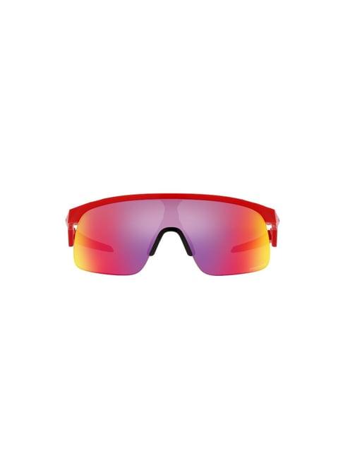 oakley red rectangular uv protection sunglasses for men