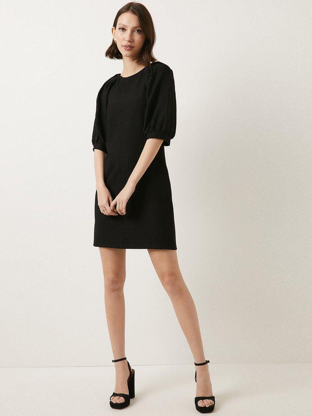 oasis textured sheath mini dress