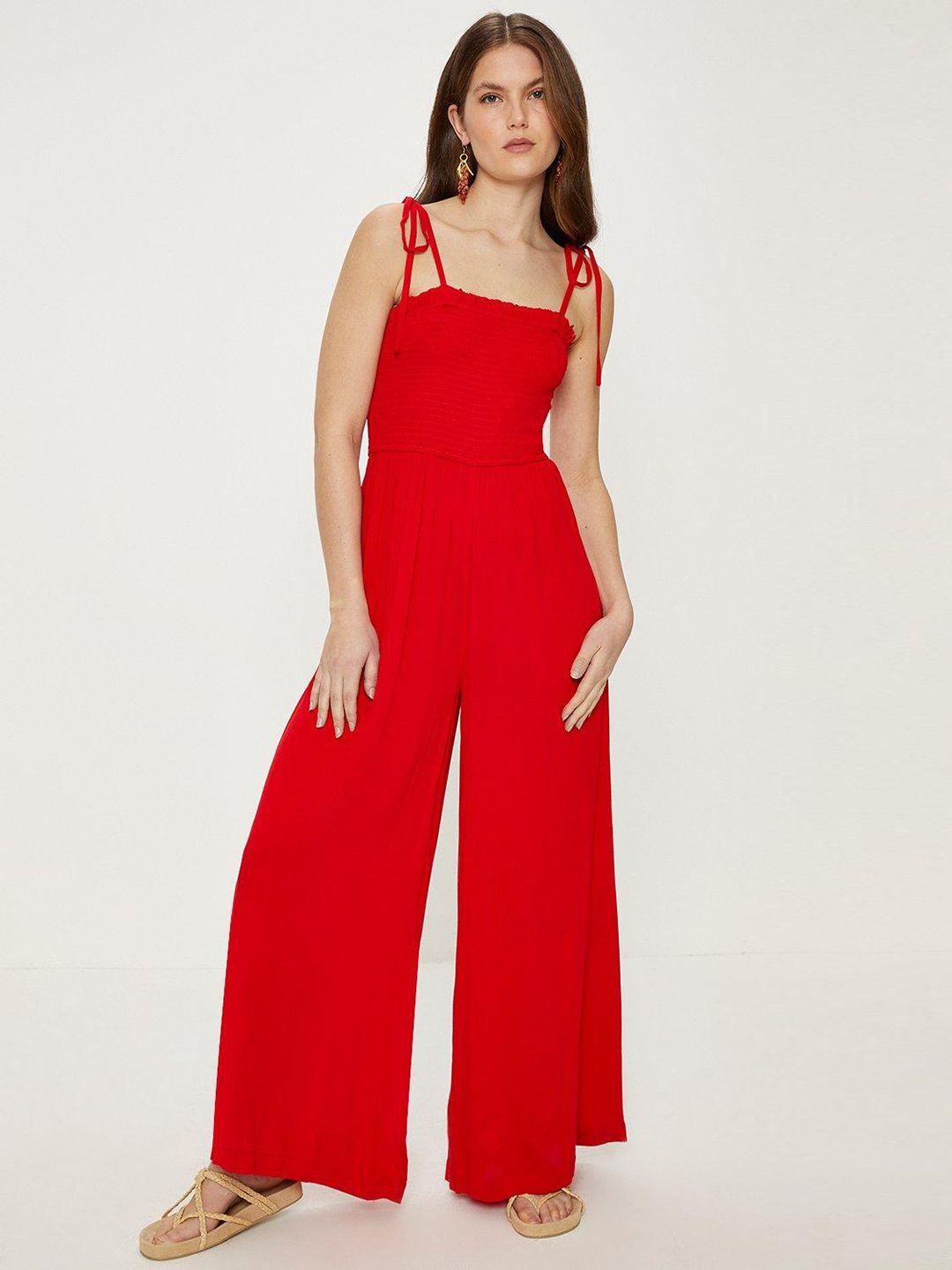 oasis tie-up straps jumpsuit