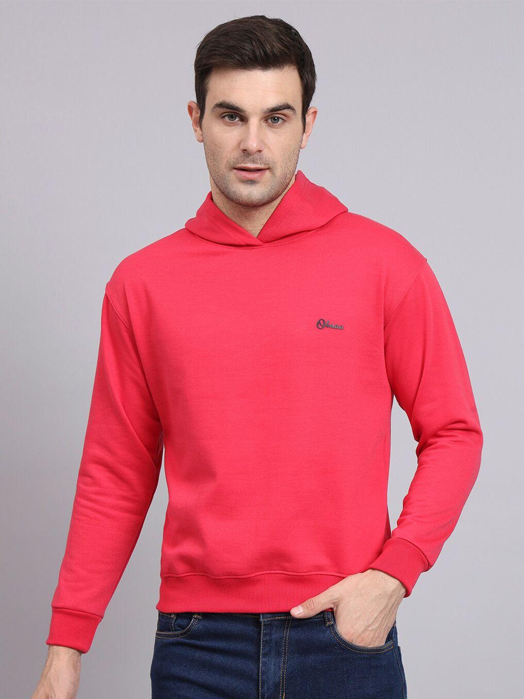 obaan hooded cotton pullover sweatshirt