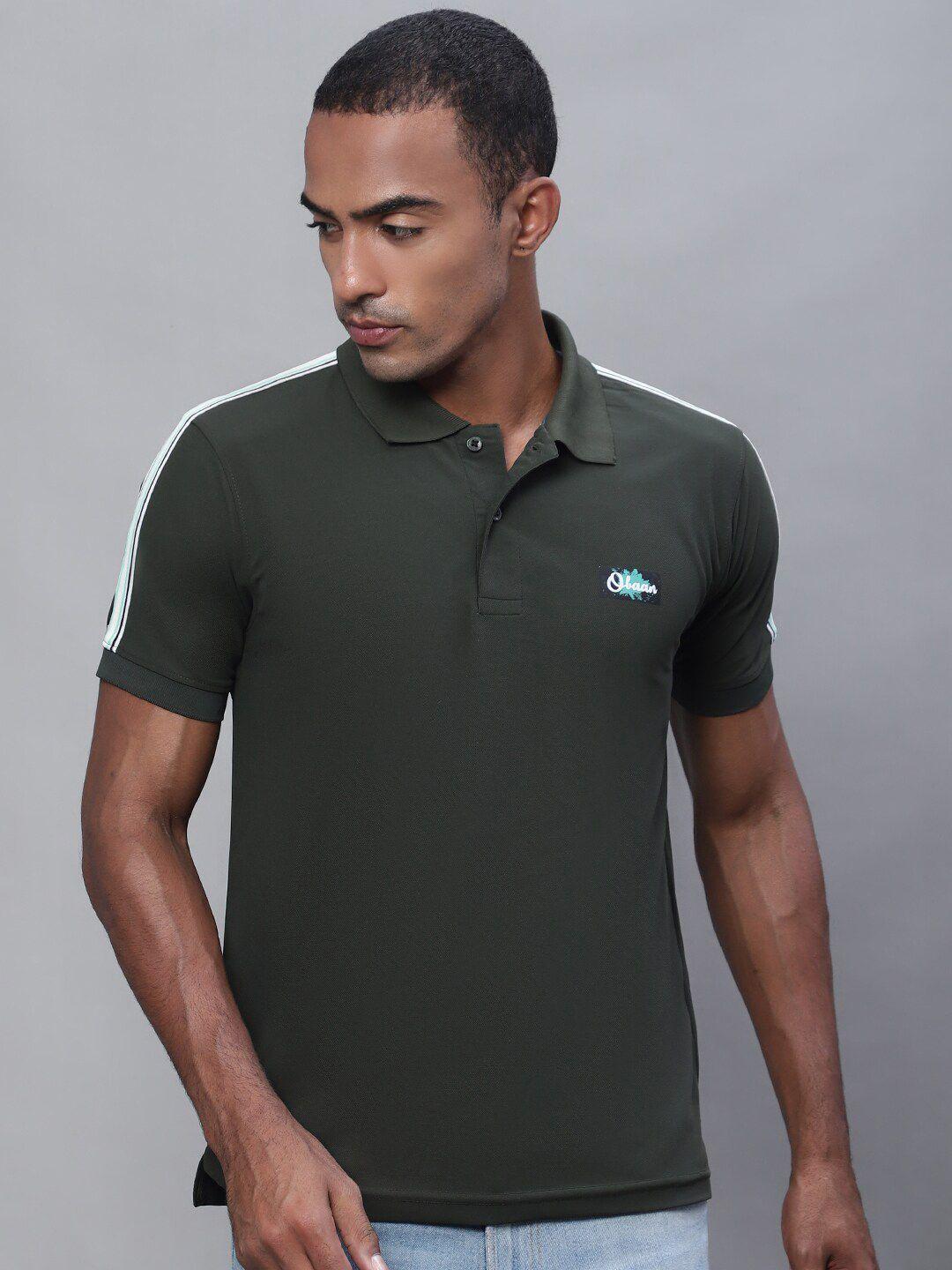 obaan polo collar cotton t-shirt