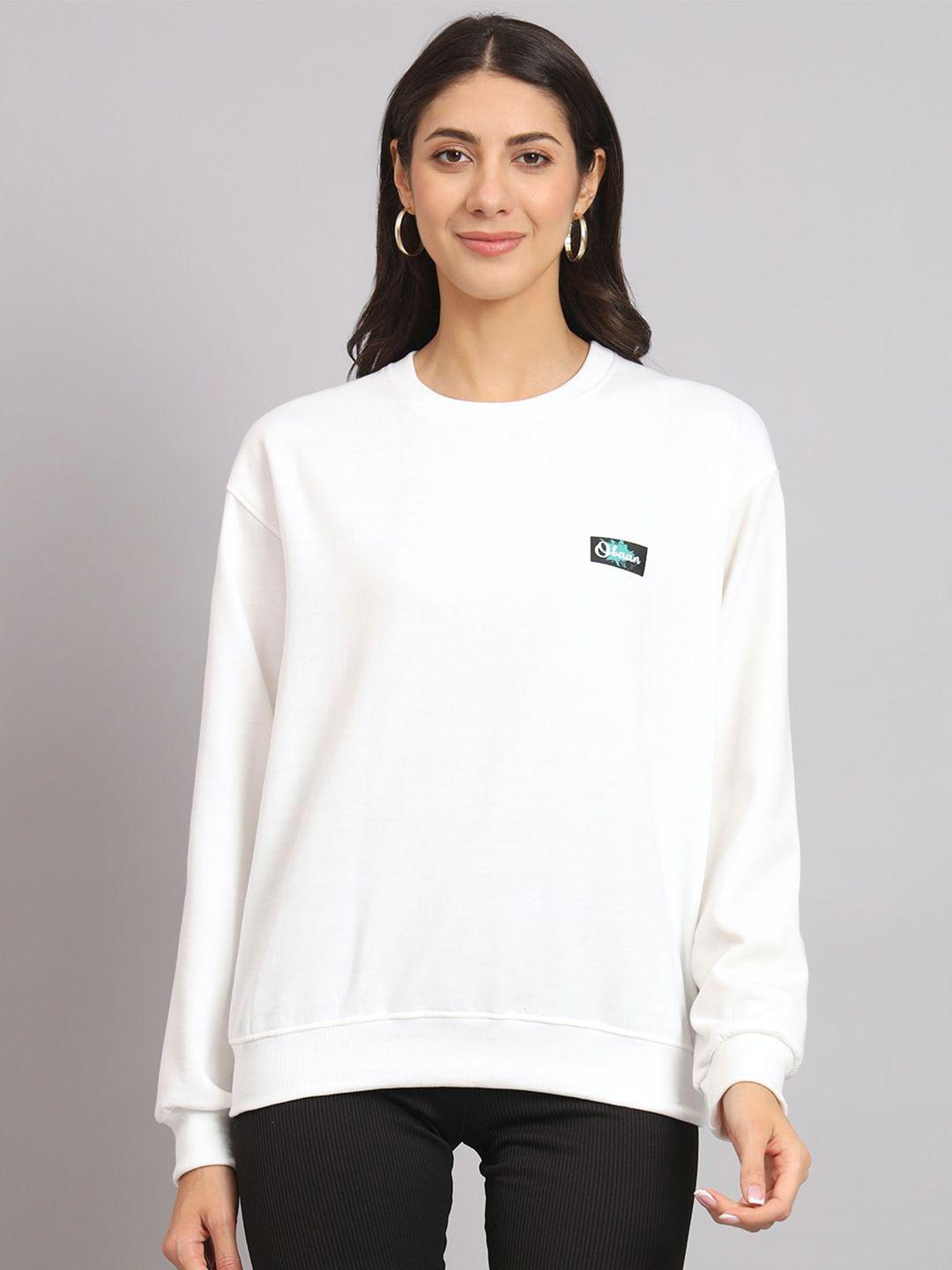 obaan round neck pullover sweatshirt