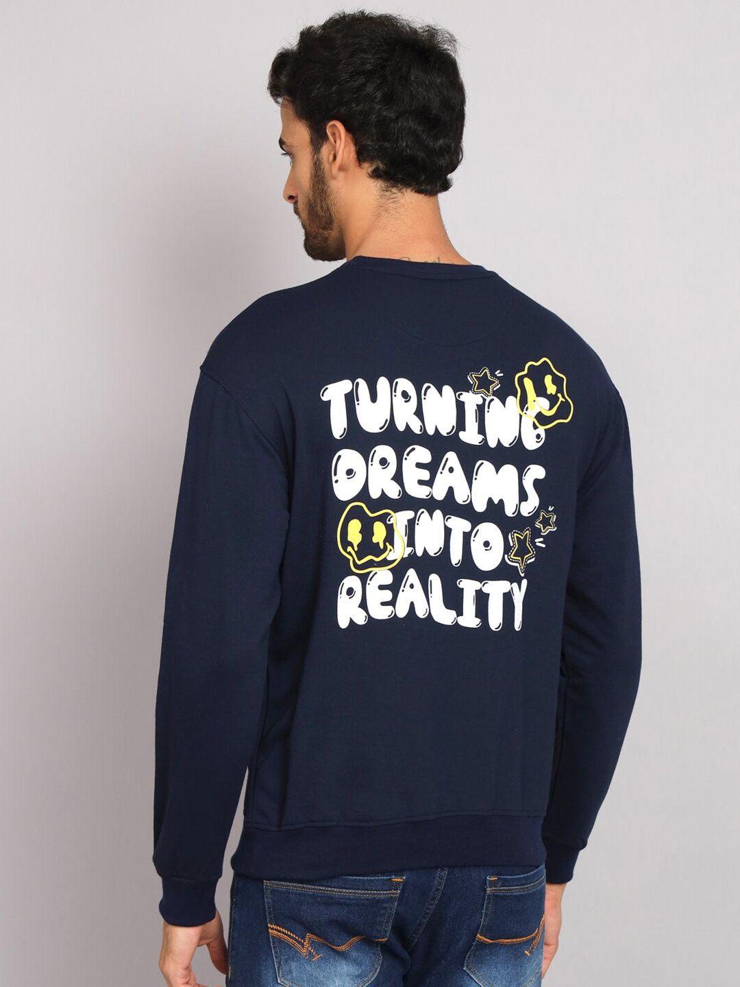 obaan typography printed sweatshirt