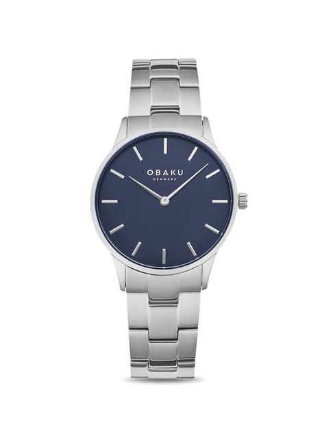 obaku v247gxclsc lyng denim analog watch for men