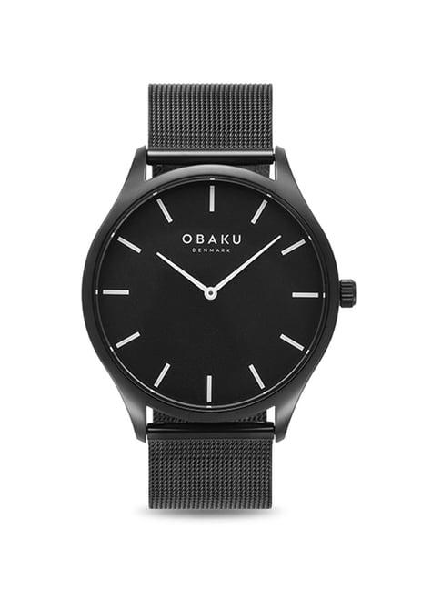 obaku v260lxbbmb tang lille charcoal analog watch for women
