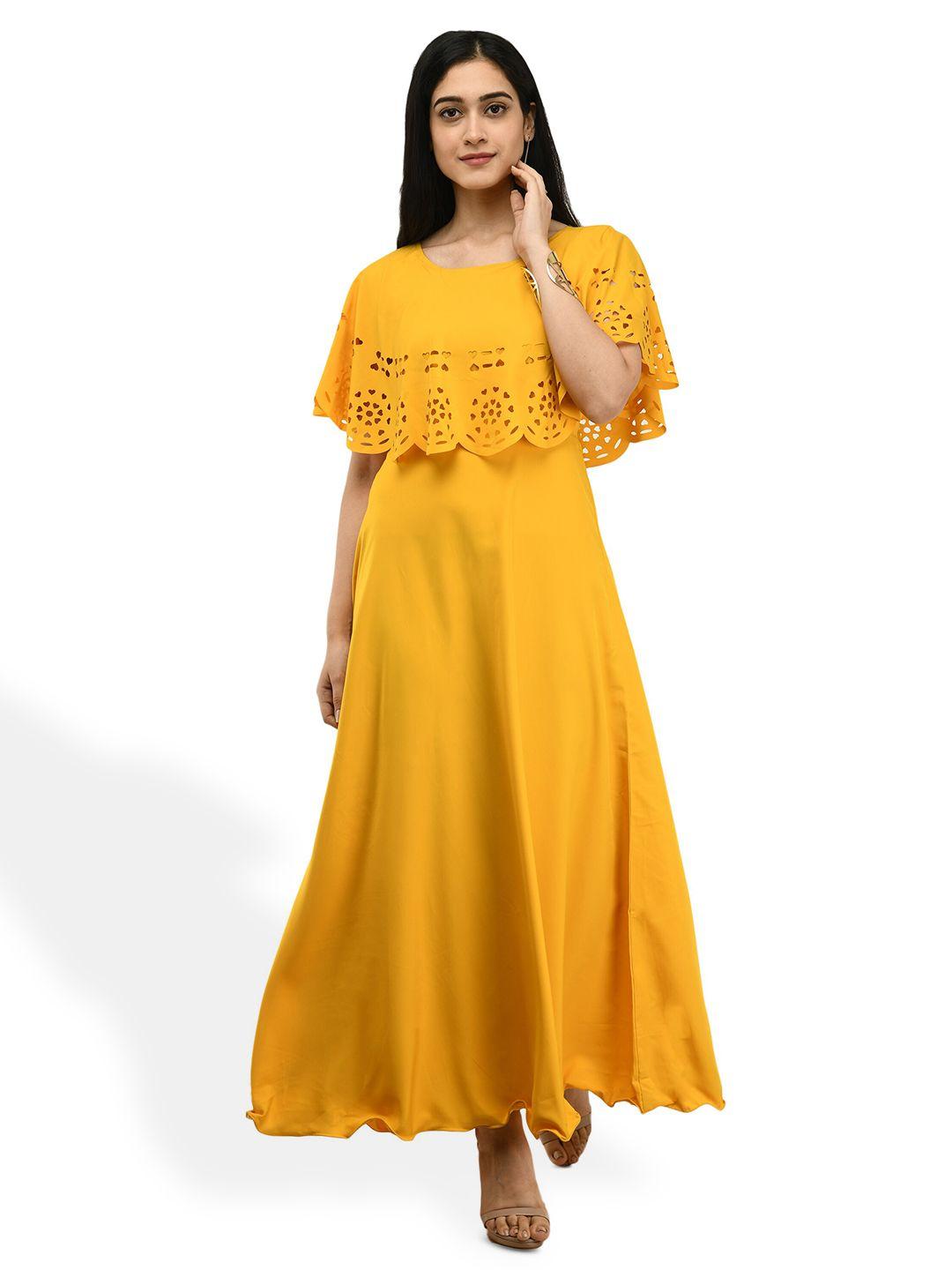 oceanista cape sleeves cut outs maxi dress