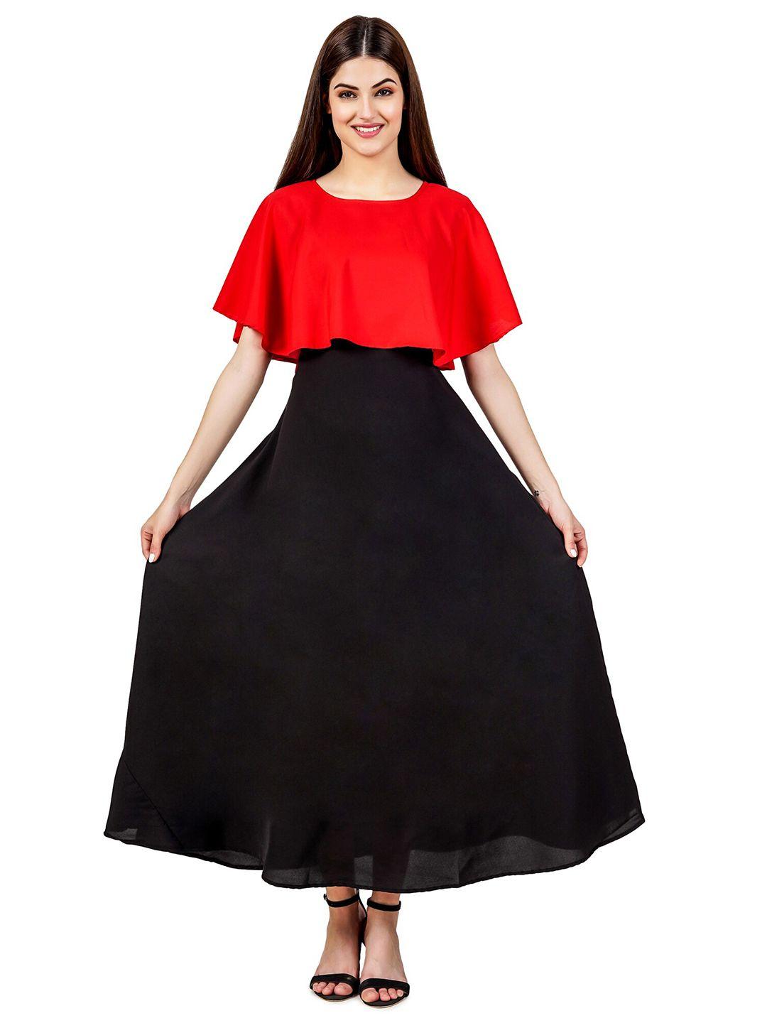 oceanista round neck cape sleeves maxi dress