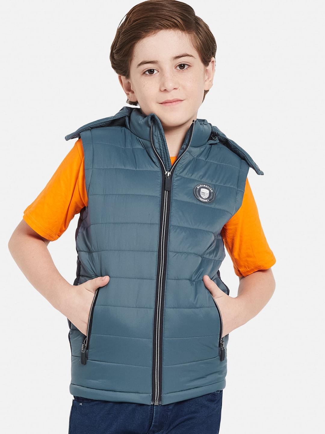 octave boys hooded quilted jacket