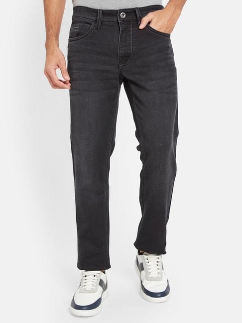 octave mid navy cotton regular fit jeans