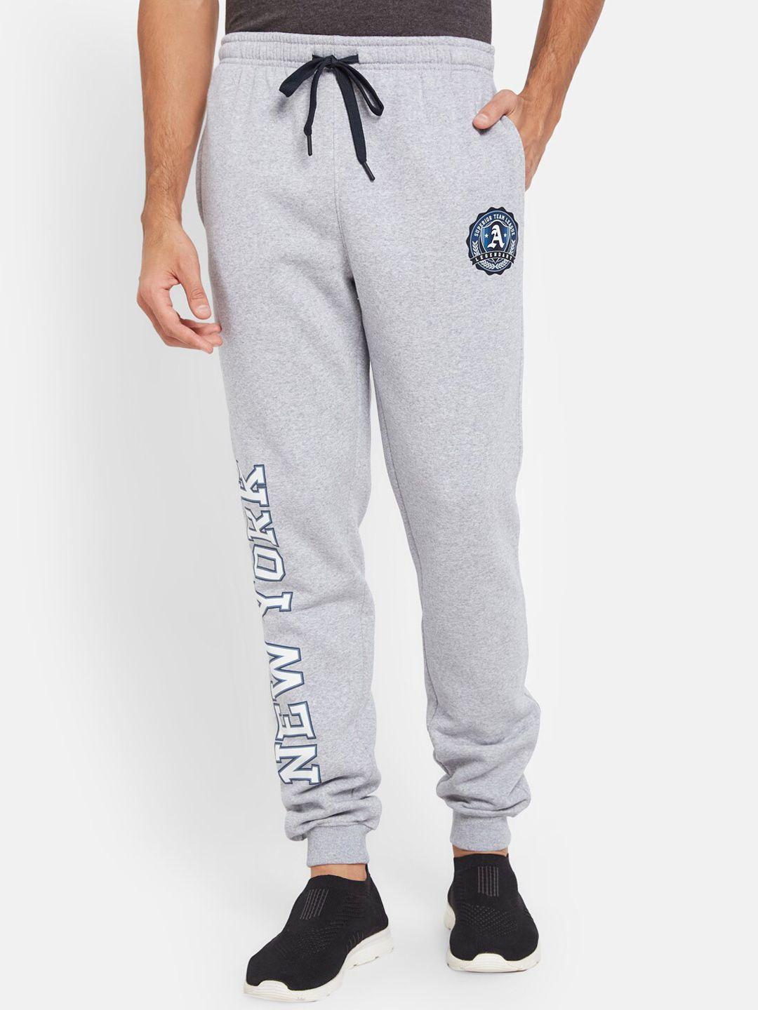 octave printed cotton mid-rise joggers