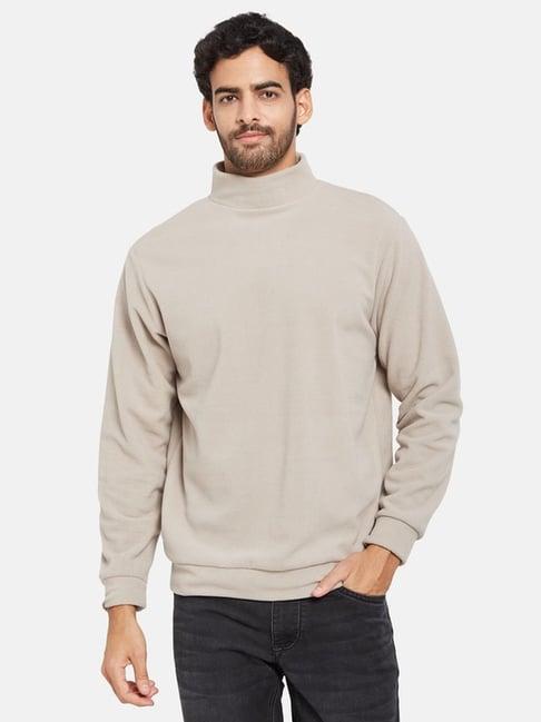 octave beige regular fit sweatshirt