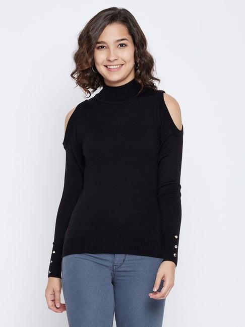 octave black regular fit sweater