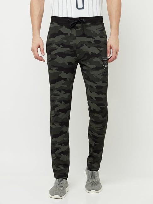 octave black regular fit trackpants