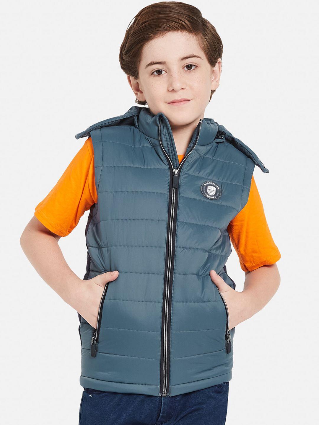 octave boys hooded quilted jacket