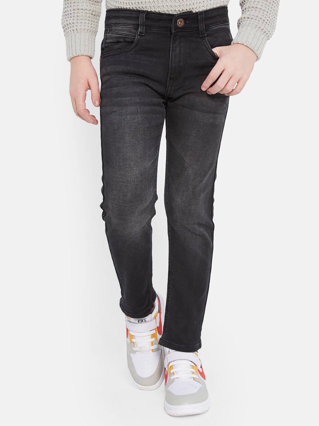 octave boys mid-rise light fade stretchable jeans